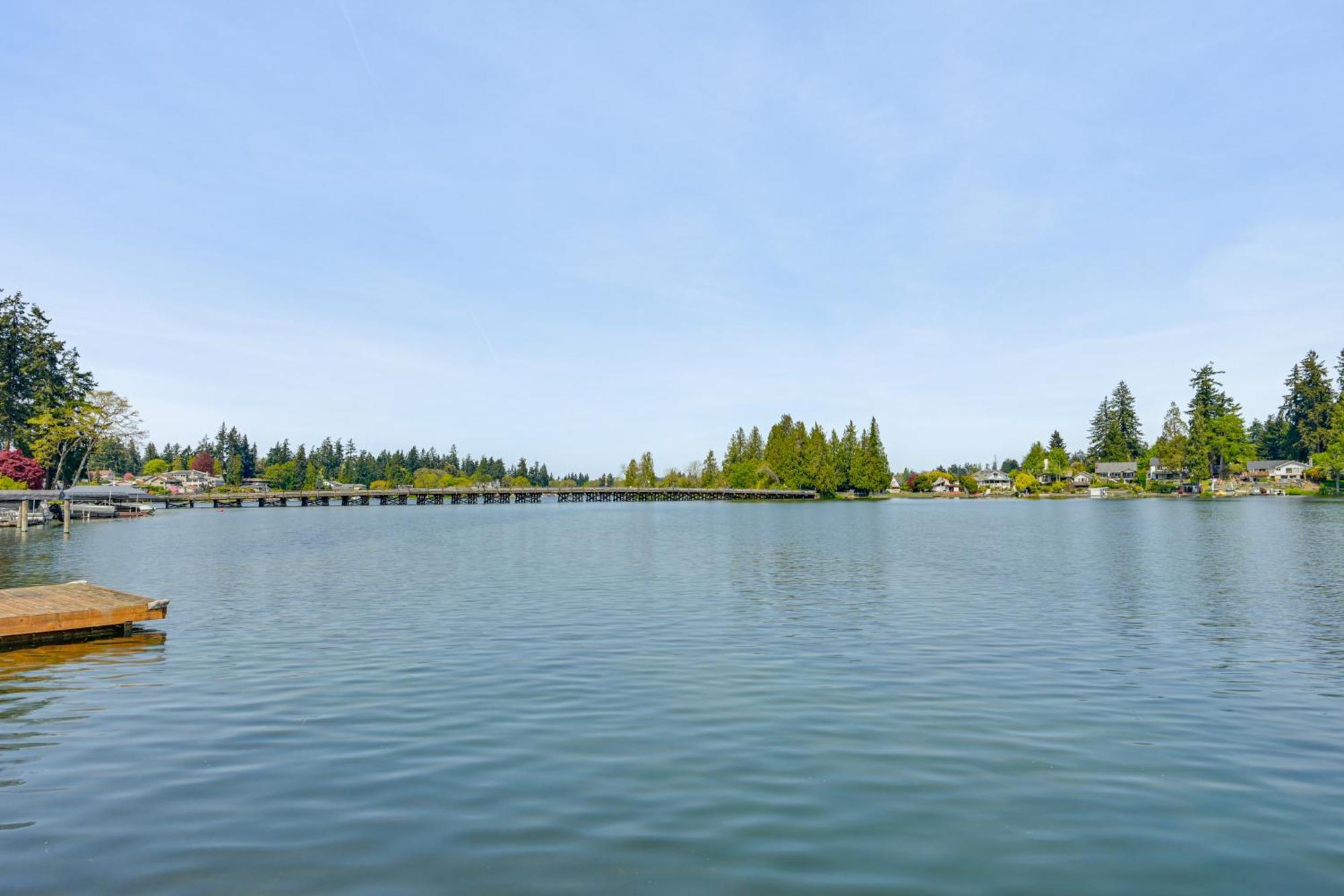 Tacoma Home On Steilacoom Lake With Dock! Kültér fotó