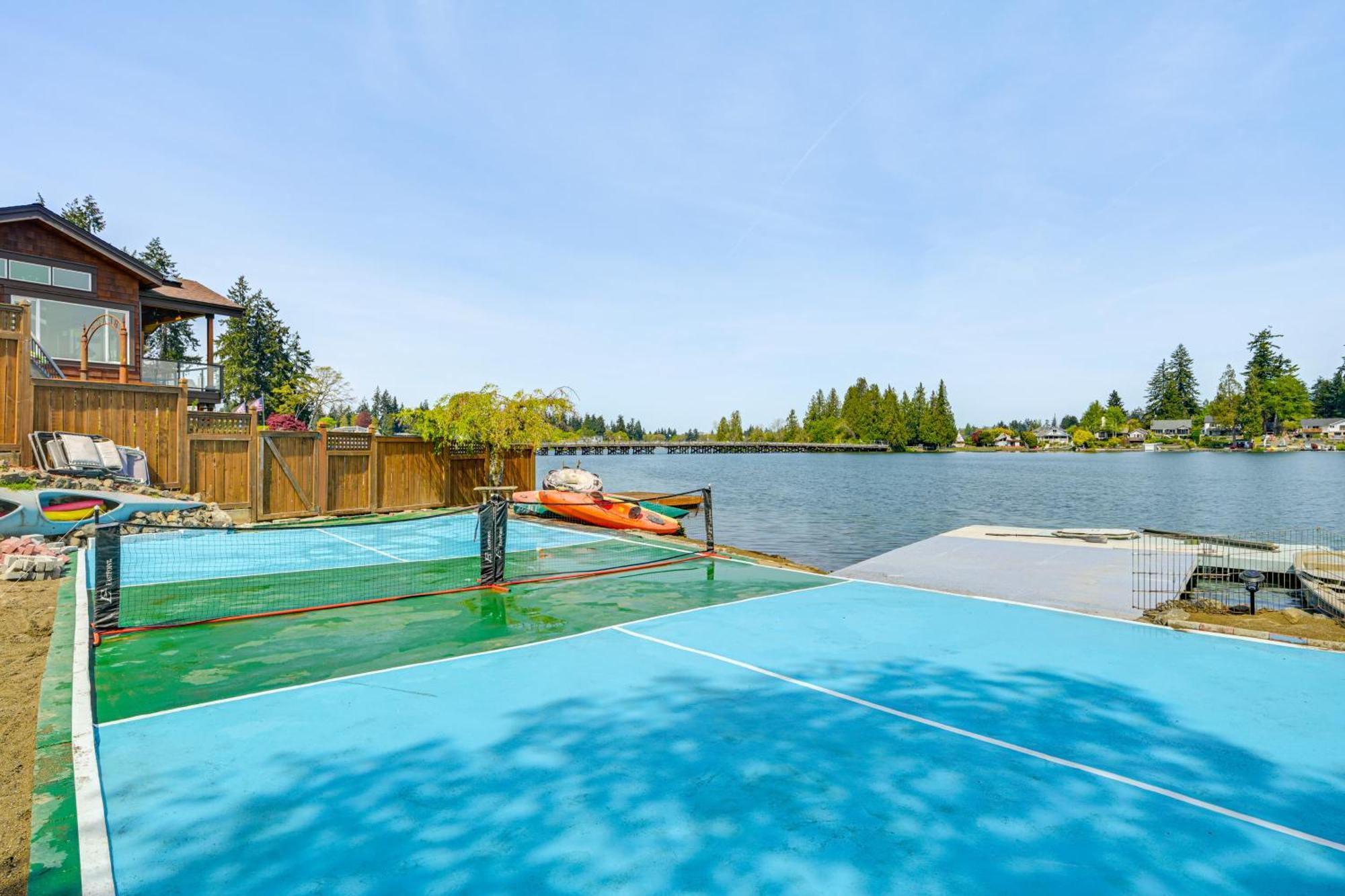 Tacoma Home On Steilacoom Lake With Dock! Kültér fotó