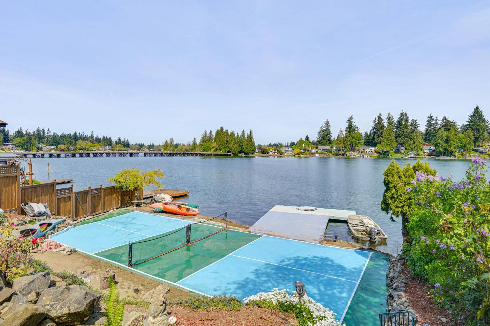 Tacoma Home On Steilacoom Lake With Dock! Kültér fotó