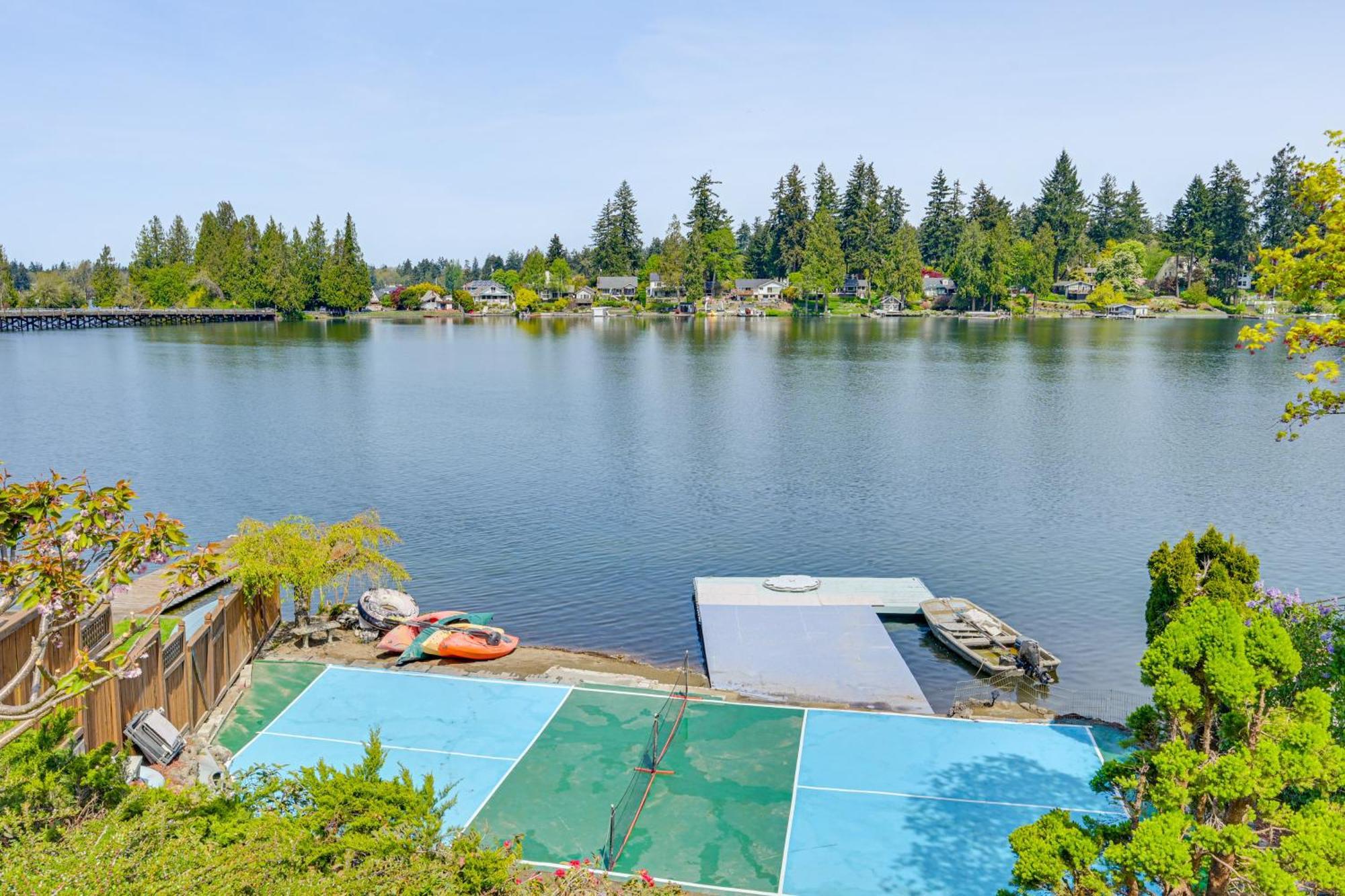 Tacoma Home On Steilacoom Lake With Dock! Kültér fotó